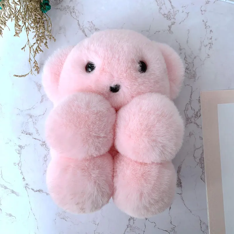 Горячая Новинка kawaii плюшевый рюкзак милый медведь плюшевый рюкзак сумка через плечо детский рюкзак зимний плюшевый Кошелек детский подарок