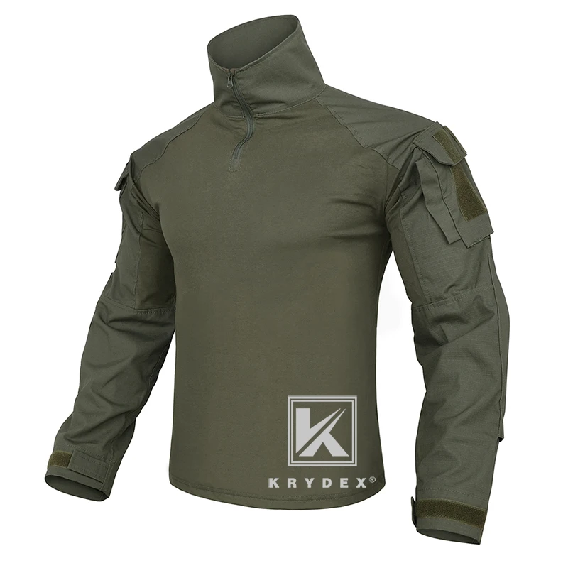 KRYDEX CP Style G3 Combat BDU uniforme conjunto para Paintball Airsoft caza Tiro Táctico camuflaje camisa y pantalones Ranger Green