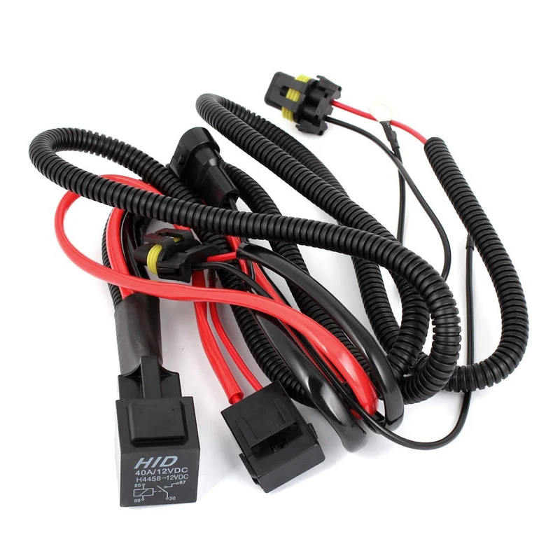 

Xenon HID Conversion Relay Wiring Harness H11 9005 9006 12V 40A