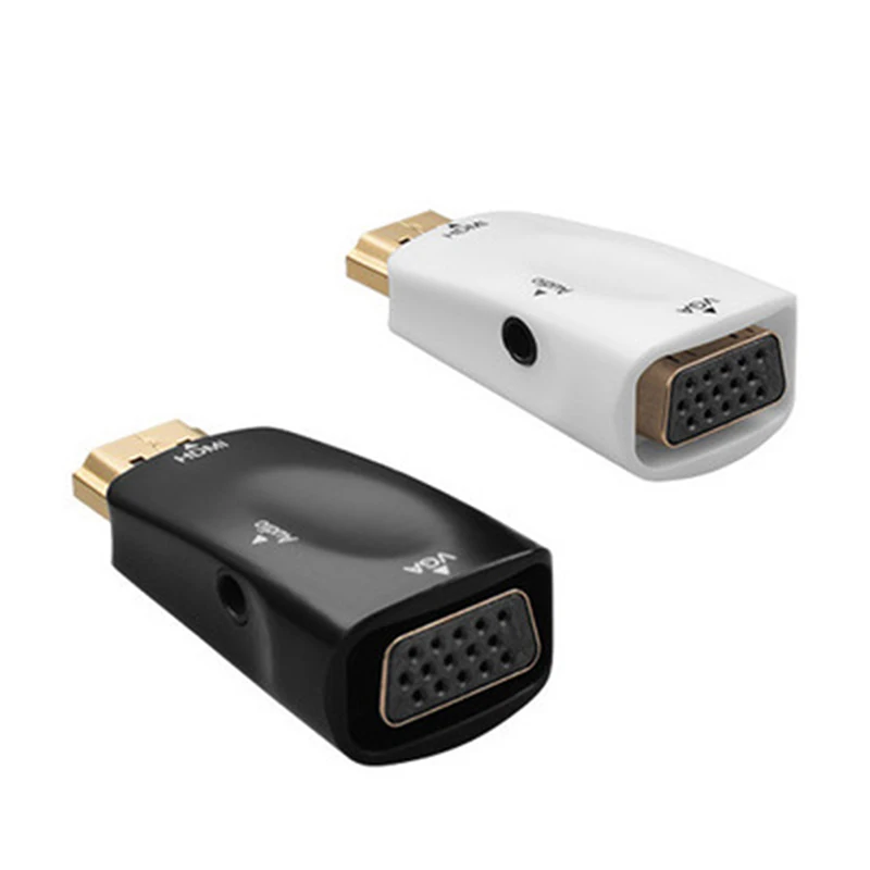 Адаптер hdmi-vga аудиокабель конвертер для мужчин и женщин поддержка HD 1080P для Xbox360 PS3 PS4 PC ноутбук ТВ коробка проектор 1080p