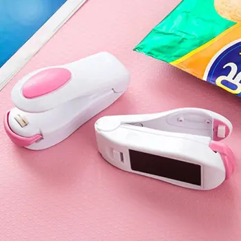 

Portable Pocket Clips Handheld Mini Electric Heat Sealing Machine Impulse Sealer Seal Packing Plastic Bag Work