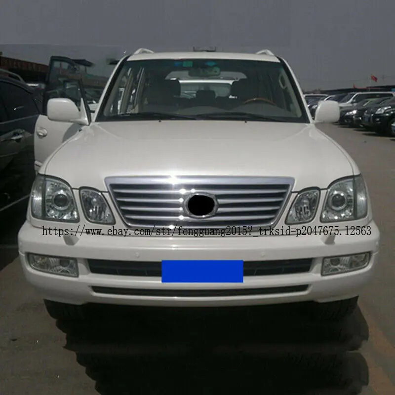 Для Lexus LX470 2003-2007 хромированная Автомобильная решетка, крышка переднего бампера, Центральная установка, Автомобильные модификации, автомобильные аксессуары