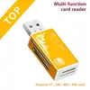 All In One Card Reader USB 2.0 SD Card Reader Adapter Support TF CF SD Mini SD SDHC MMC MS ► Photo 3/6