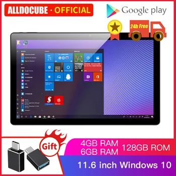 

ALLDOCUBE KNote5 11.6 inch Tablet Windows 10 Gemini Lake Dual Core Tablets PC 4GB/6GB RAM 128GB ROM Dual WiFi FHD1920*1080
