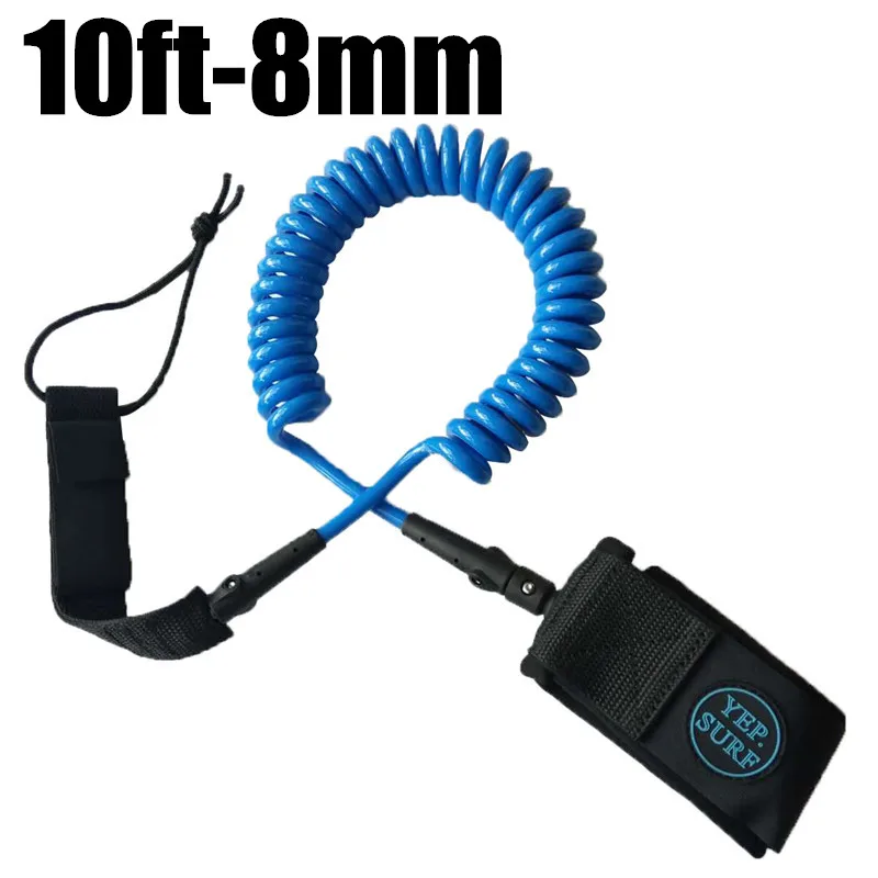 

Surf surfboard Leash 10ft-8mm Coil Leash Neoprene Leash Para Surf Rope SUP Surfboard leash surfing Stand up paddle board leash