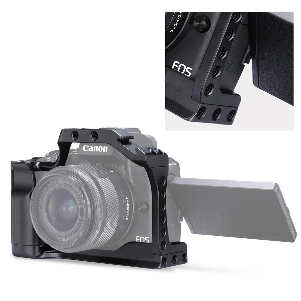 Клетка для камеры DSLR для Canon EOS M50 клетка с креплением Горячий башмак для быстрого крепления для видеосъемки VS SmallRig