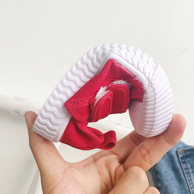 RumRam Kids Shoes For Girls Children Canvas Shoes Boys Sneakers Spring Autumn Candy Color White Short Fashion Children Shoes Kid