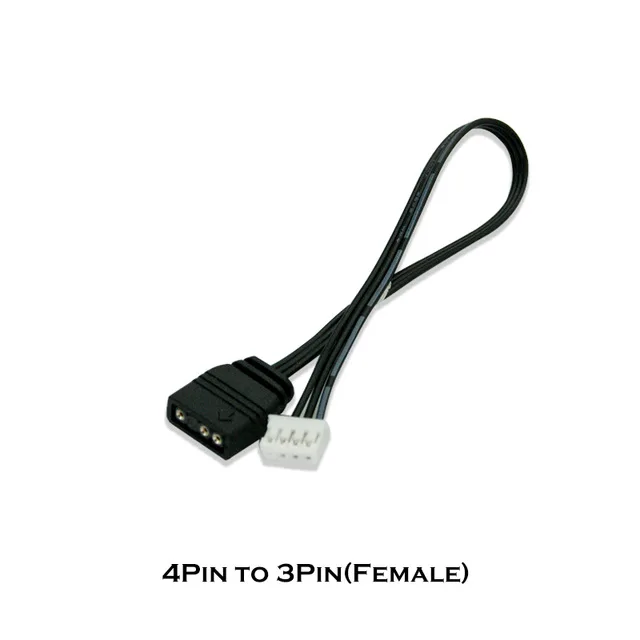 Fan Controller Adapter cable, Small 6pin to 5V ARGB 3PIN For Fan Controller for 5V Lighting 4Pin to 3Pin(Female)