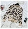 SMTHMA Women's Long Sleeve Knit Leopard Pullover Sweaters+Elastic Waist Pants Sets Fashion Trousers Two Pieces Costumes Outfit ► Photo 3/6