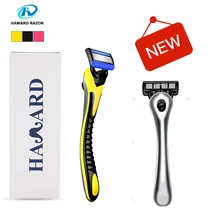 Haward Razor Men's Manual Shaver Professional Shaving Razor For Hair Removal Replaceable Razor Blades (1 Handle+1pc Blade)