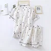 Japanese summer new ladies cotton gauze short sleeve shorts pajamas suit cute heart-shaped thin section home service suit woman ► Photo 3/6