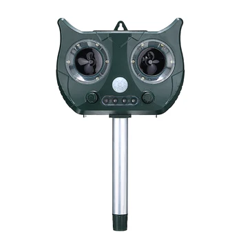 

Garden Solar Powered Ultrasonic Animal Repeller Outdoor Bird Rat Cat Dog Fox Animal Dispeller Deterrent Scarer Pest Control