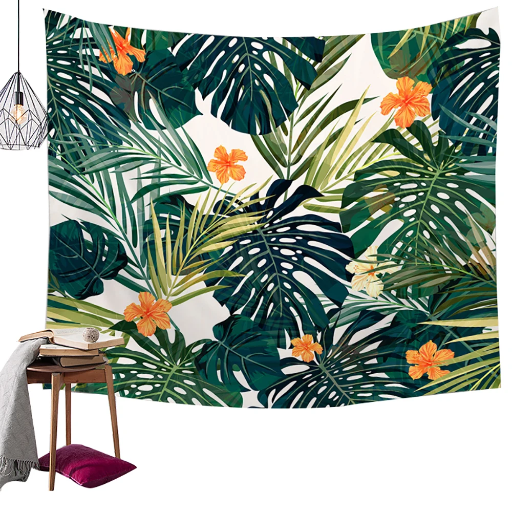 150x130cm Lychee гобелен с цветочным рисунком, Настенный Ковер из полиэстера, коврик для сна, гобелен - Цвет: 150x130cm