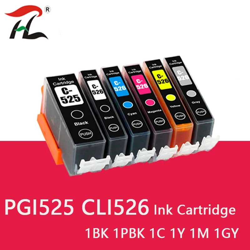 

PGI525 PGI-525 CLI-526 For Canon PGI 525 CLI 526 Ink Cartridge For Canon PIXMA iP4850 MG5150 MG5250 MG6150 MG8150 MG5350 MG6250