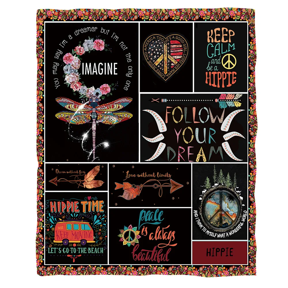 

Dragonfly Psychedelic pattern funny Animal Blanket 3D full printed Wearable Blanket Adults/kids Fleece Blanket Drop Shipping 10