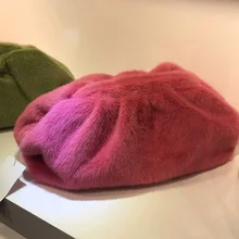 Зимние меховые сумки, сумка-конверт, мягкий объемный клатч, известный дизайнер, кошельки и ручные вечерние сумки