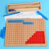 Kids Montessori Materials Wooden Math Toy Subtraction Strip Board with Manual Card Toys for Early Childhood Education Preschool 3