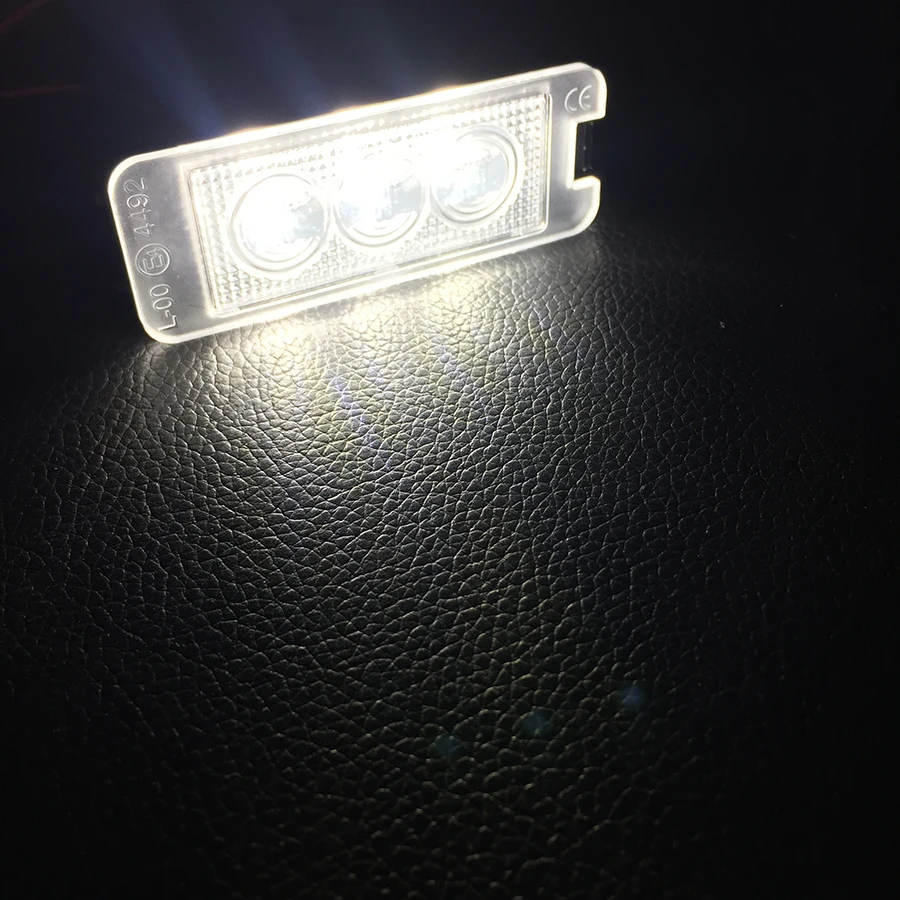 Для SKODA Superb B6 седан 2009- 3-SMD светодиодный номерной знак свет лампы в сборе CANBUS Ошибка бесплатно