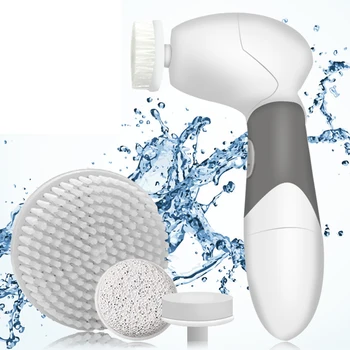 

4-in-1 Waterproof Electric Brush Face Cleaning Skin Cleansing Massage Relaxation Brushes Kit