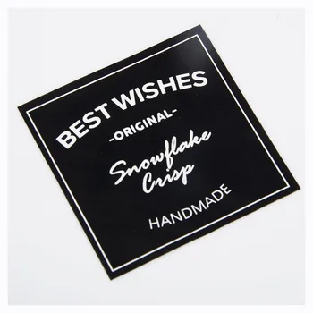 

60pcs/lot New Black & White Seal Sticker with best Wishes For You Cookie Baking Food Labels Hand Made Sealing Sticker