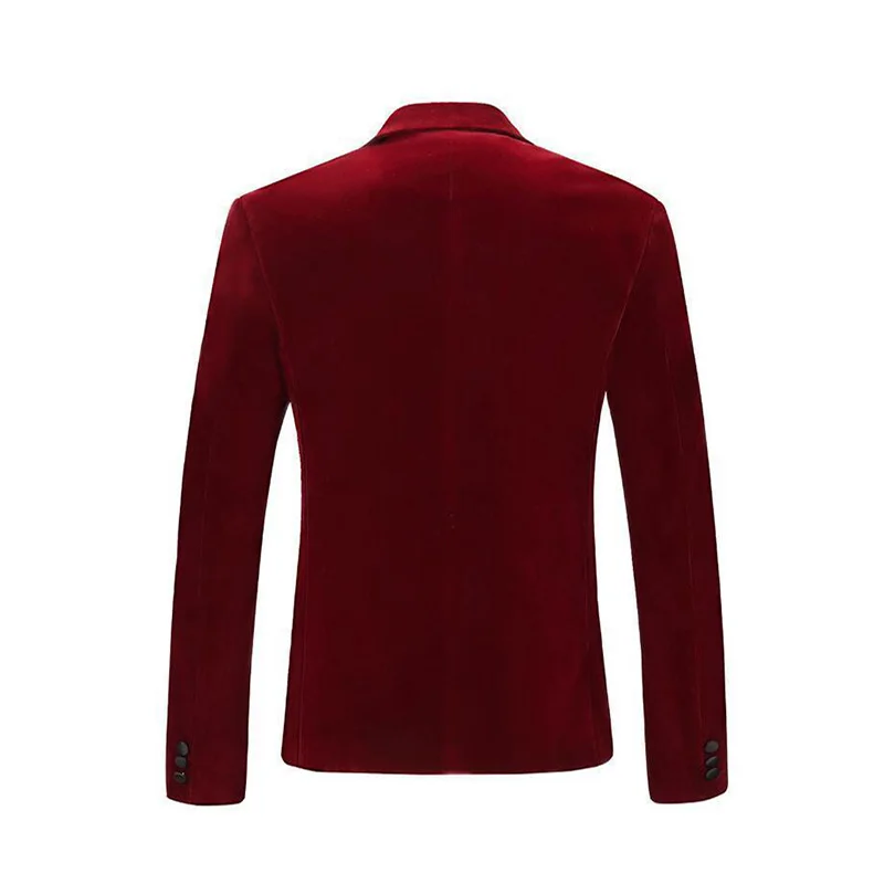 Blazer Jacket Suit Men Designer Casual Single Breasted Stage Jackets Men Leisure Suit Velvet Blazer Men Outwear Plus Size 3XL Blazer Jacket Suit Men Designer Casual Single Breasted Stage Jackets Men Leisure Suit Velvet Blazer Men Outwear Plus Size 3XL