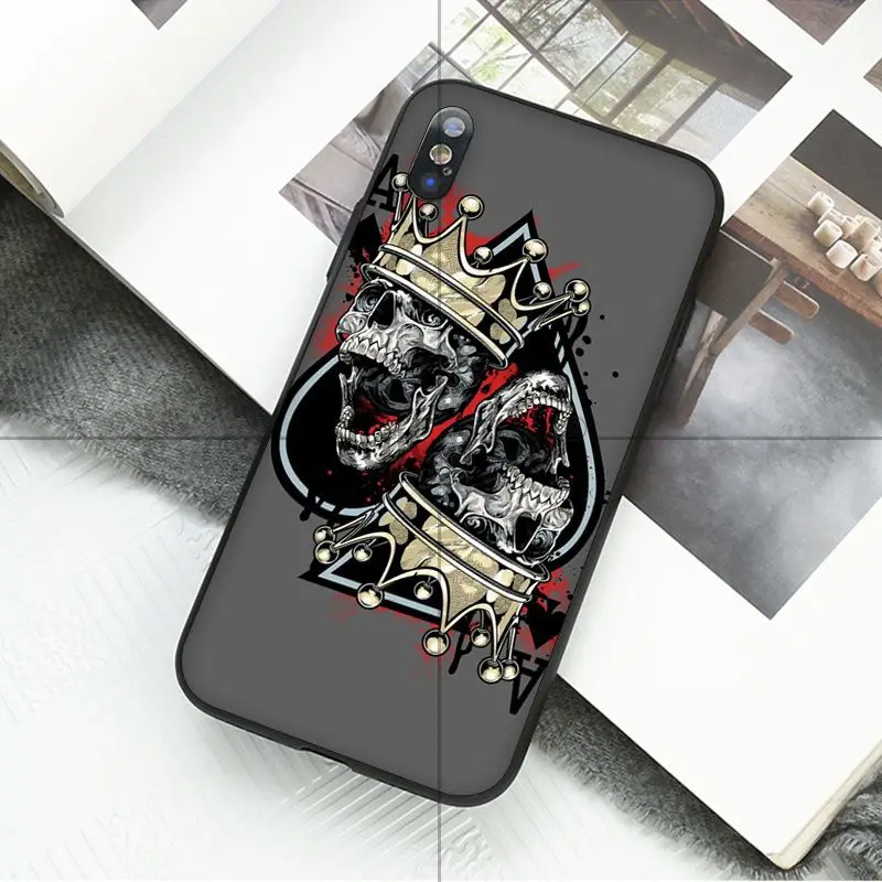 Poker Spades A joker Spades K.