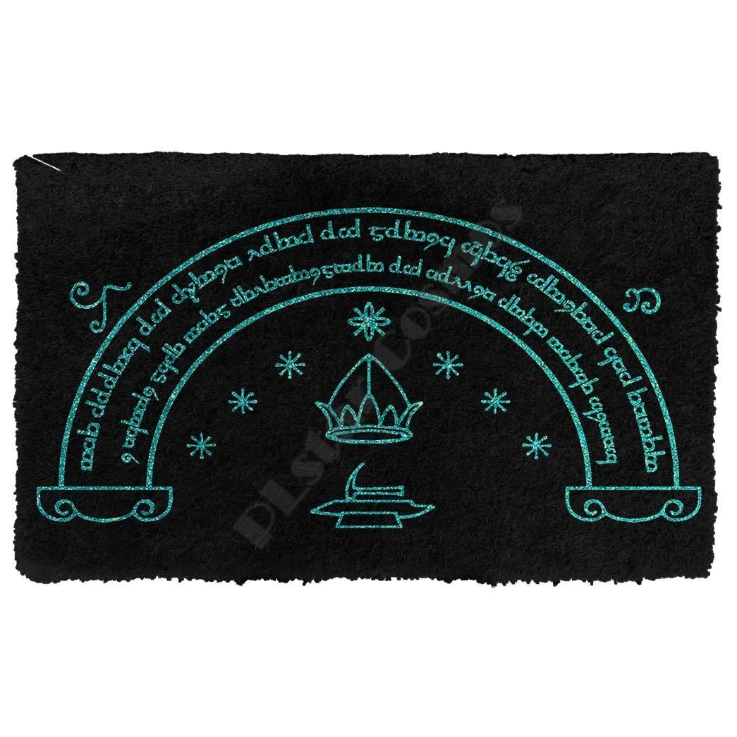 3D LOTR Doors Of Durin Custom Doormat Non Slip Door Floor Mats Decor Porch Doormat 3