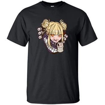 

Japan Anime My Hero Academia Himiko Toga Summer Cool Half Sleeved T Shirt Printed Cotton Hip Hop Men Harajuku T Shirts Tshirt