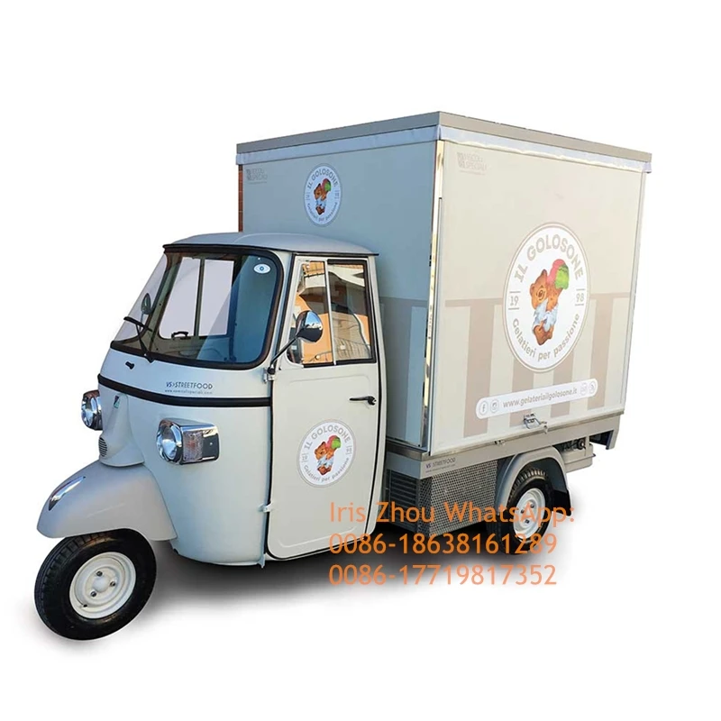 Горячая распродажа! Съемный грузовой трехколесный велосипед Piaggio Fruit Truck Ape 3 Wheeler