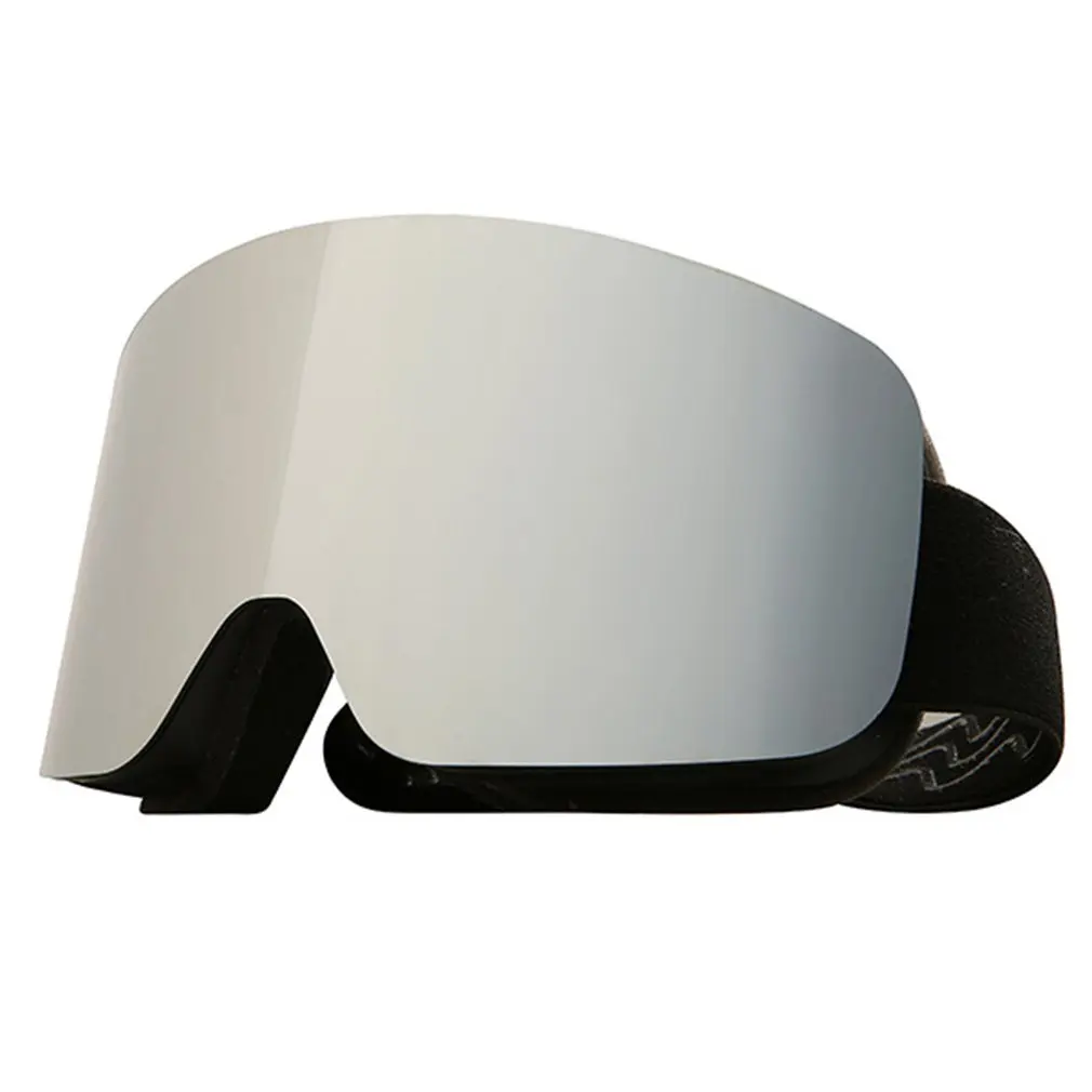 

Cylindrical Real Film Ski Goggles Double Layer Anti-fog Snow Goggles Full Face Nose Shield Durable Goggles