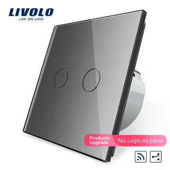

Livolo VL-C702SR-15, Touch Remote Switch, 2 Gangs 2 Way, AC 220~250V + LED Indicator, VL-C702SR-15,Mini Remote Not Included