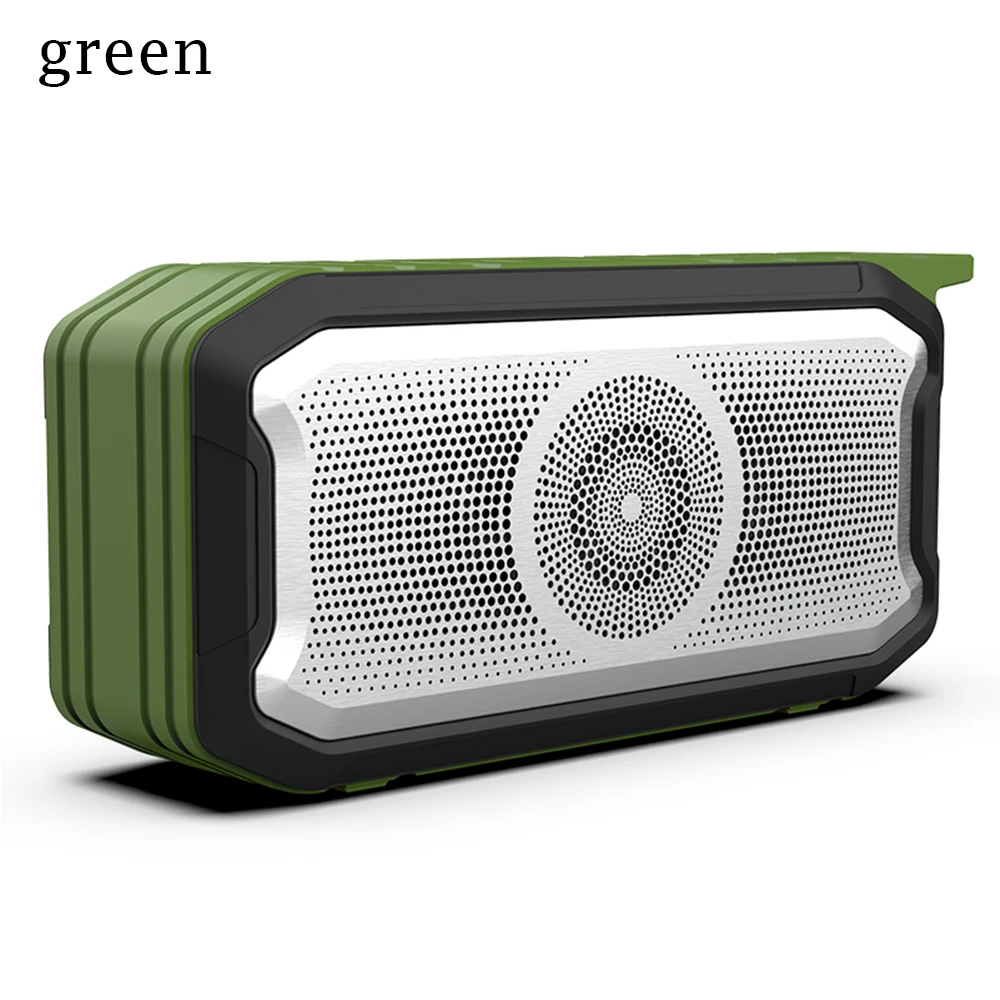 ArmyGreen X3 Bluetooth Динамик Беспроводной открытый Портативный Динамик лучше бас 24 часов проигрывания во время езды на 5,0 Беспроводной Водонепроницаемый Bluetooth Динамик - Цвет: ArmyGreen