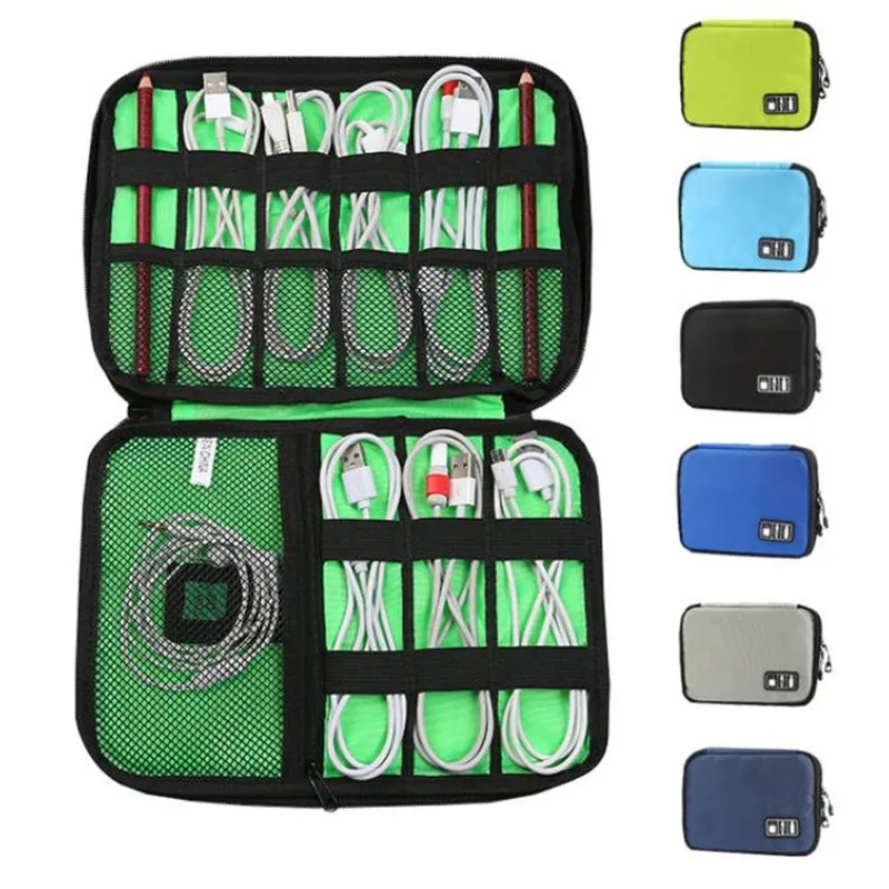Mobile Phone Data Cable Package Digital U Disk Charger Accessories Travel Bag Waterproof Headset Organizer Storage Bag 1