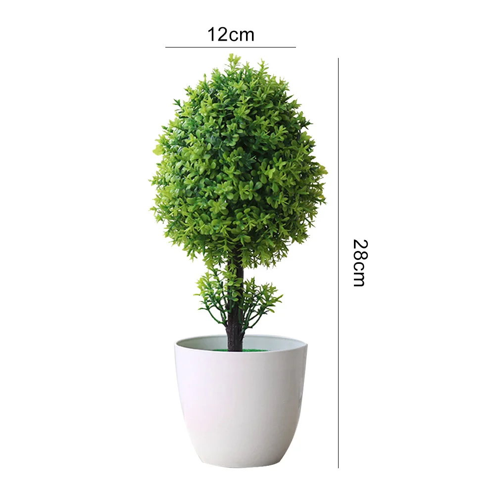 Evergreen Tree Simulated Potted Plants Plastic DIY Wedding Office Simulation Flower Artificial Plant Fashion Balcony Gift