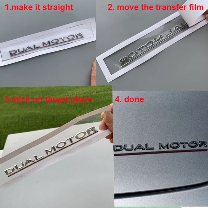MODEL 3 MODEL S MODEL X Letters Emblem for Tesla Car Styling Refitting High Performance Trunk Logo Sticker Chrome Black Red