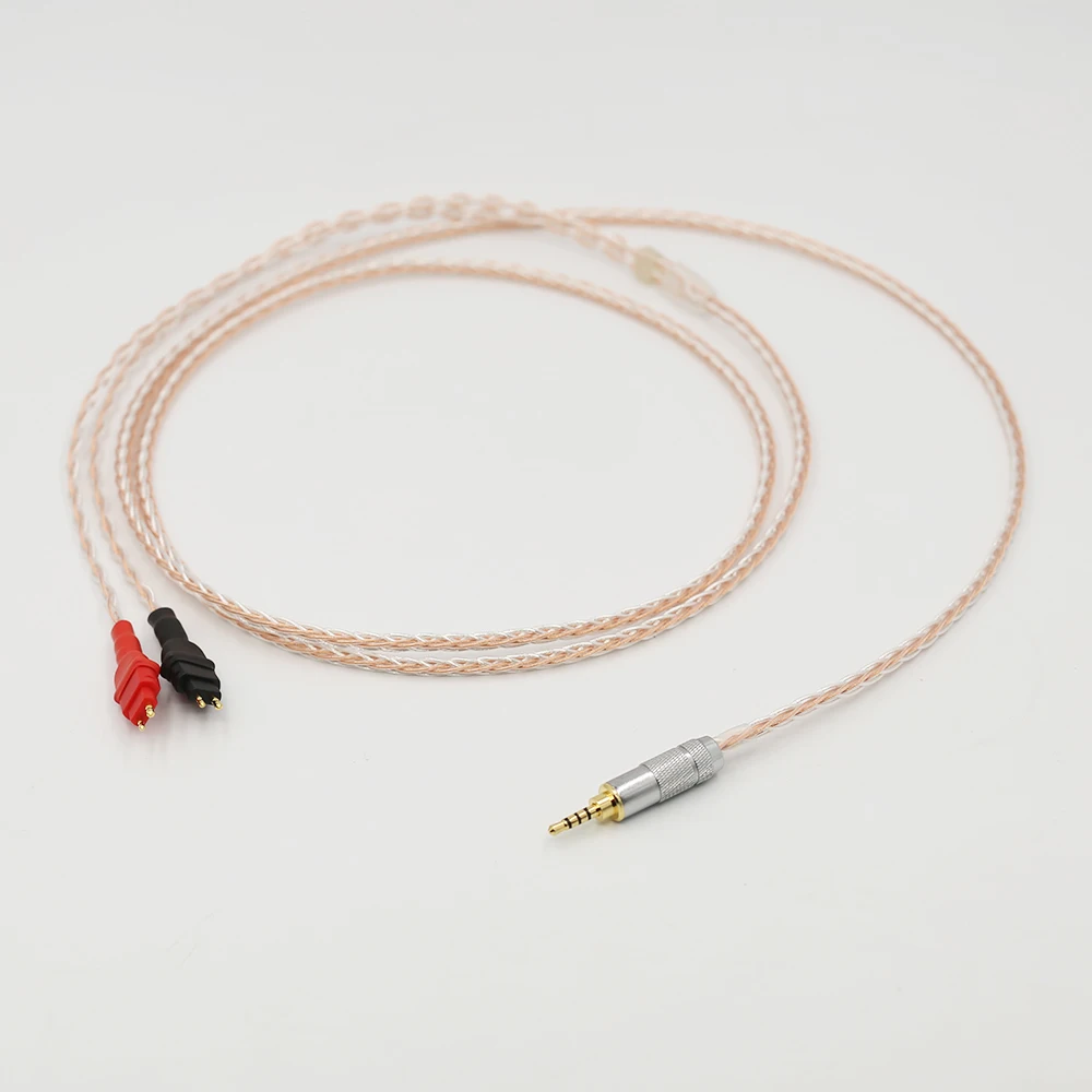 2 5mm TRRS BALANCED Cable For HD650 HD600 HD660s Silver Copper Twisted headphone upgraded cable