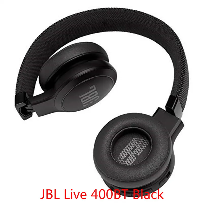JBL Live 400BT беспроводные Bluetooth наушники глубокий бас Auriculares игровая гарнитура стерео Fone De Ouvido наушники JBL с микрофоном - Цвет: JBL Live 400BT black
