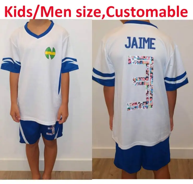 Jerseys Camiseta Japan-Kit Captain Tsubasa ATOM France Enfant Customable Maillots-De-Foot