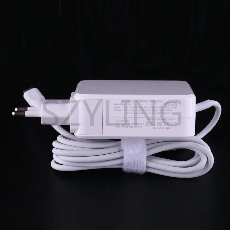 87 Вт USB-C адаптер питания type-C зарядное устройство для Apple Macbook pro 15 дюймов A1706 A1707 A1708 A1719