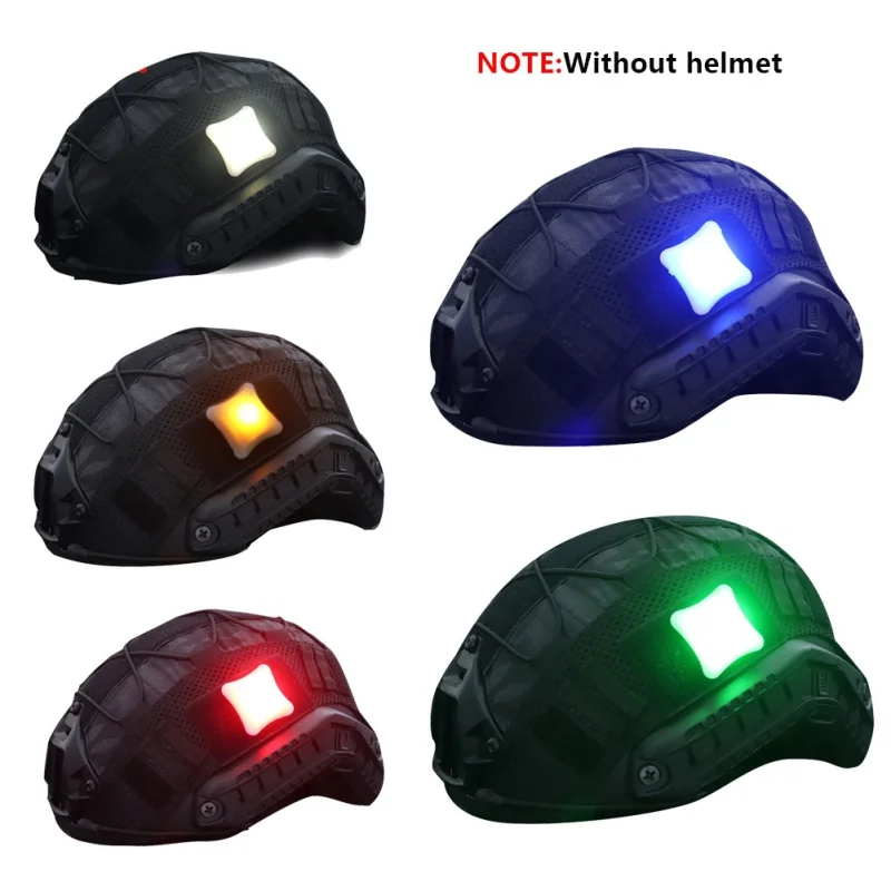 На открытом воздухе Выживание тактика светодиодный сигнальный светильник пока индикатор не начнет мигать выживания Водонепроницаемый сигнала шлем жилет светильник в стиле милитари Molle