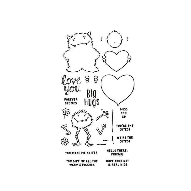 

Heart Silicone Clear Seal Stamp DIY Scrapbooking Embossing Photo Album Decorative Paper Card Craft Art Handmade Gift