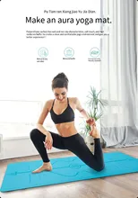 

Lezyan PU natural rubber Pilates Sport Slimming Balance Training Gym with Position Line Non Slip Gymnastics
