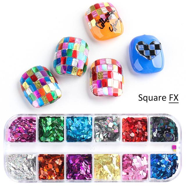 Abalone Shell Slices Nail Art Decorations 3D Broken Sea Shell Stone Flakes Aurora Charms Nails Accessories Manicure TRBY