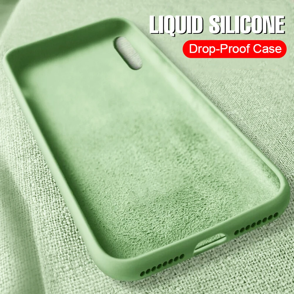 

360° Full Cover Soft Shochproof Lining Liquid Silicone Heavy Duty Protection Phone Case For Samsung galaxy A50 S10 S9