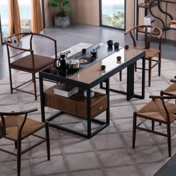

Table-chair Set cha yi zhuo Simple hei kingstone g