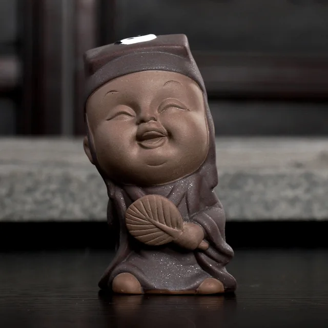 Tea Díszek Tálca Dísz Szett Pletyka Szórakoztató Kerámia Agyag Színű Homok Fazekas Kis Taoist Hegyi Háziállat - Image 2