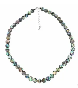 

Natural Symphony Shell Bead String Necklace Abalone Shell Pearl