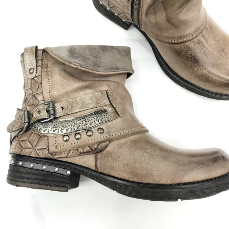 

Boots children 2019 new European and American women's boots women's leather boots retro winter shoes women