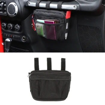 

for Jeep Wrangler TJ JK JL Gladiator JT Compass Renegade Grand Cherokee Co-Pilot Handle Storage Bag Car Interior Accessory Black