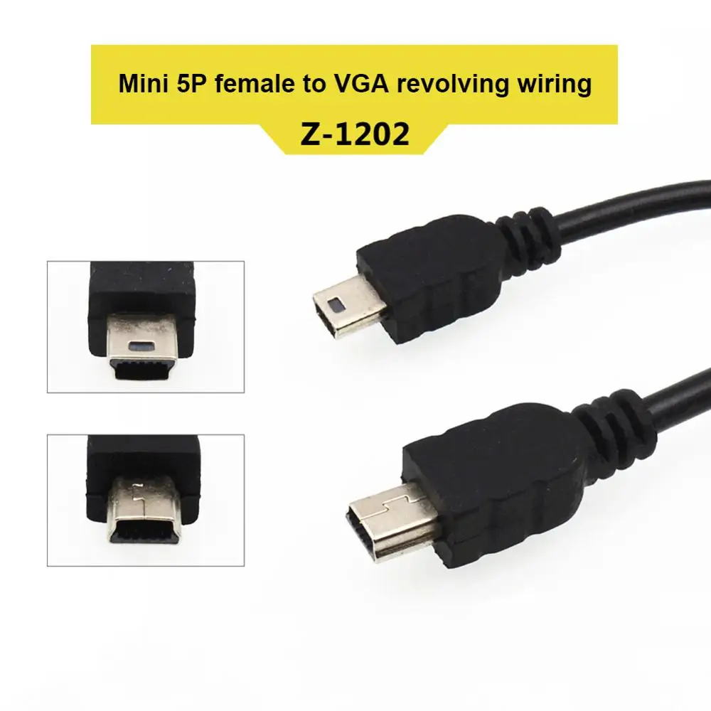 Мини USB 5P штекер к OTG гнездо Автомобильный адаптер кабель передачи данных для